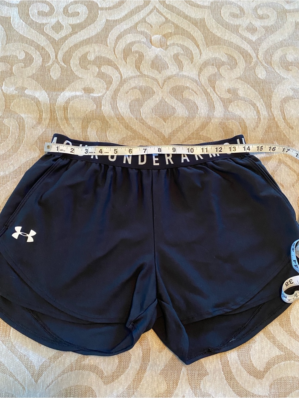 Under Armour HeatGear Black Loose Fit Running Shorts Medium - Picture 6 of 11
